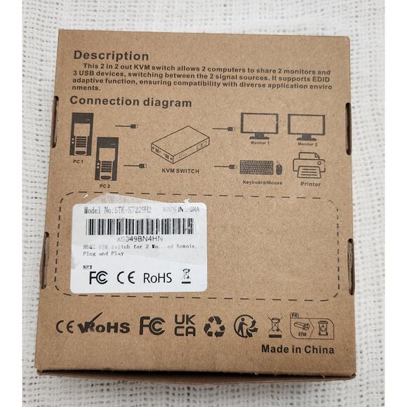 Steetek STK-S7229H2 8K Dual Monitor DP USB3.0 KVM Switch - Picture 5 of 12